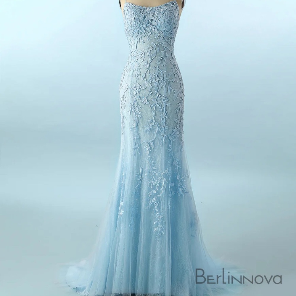Berlinnova - Mermaid Blue Prom Dress (Size 2)